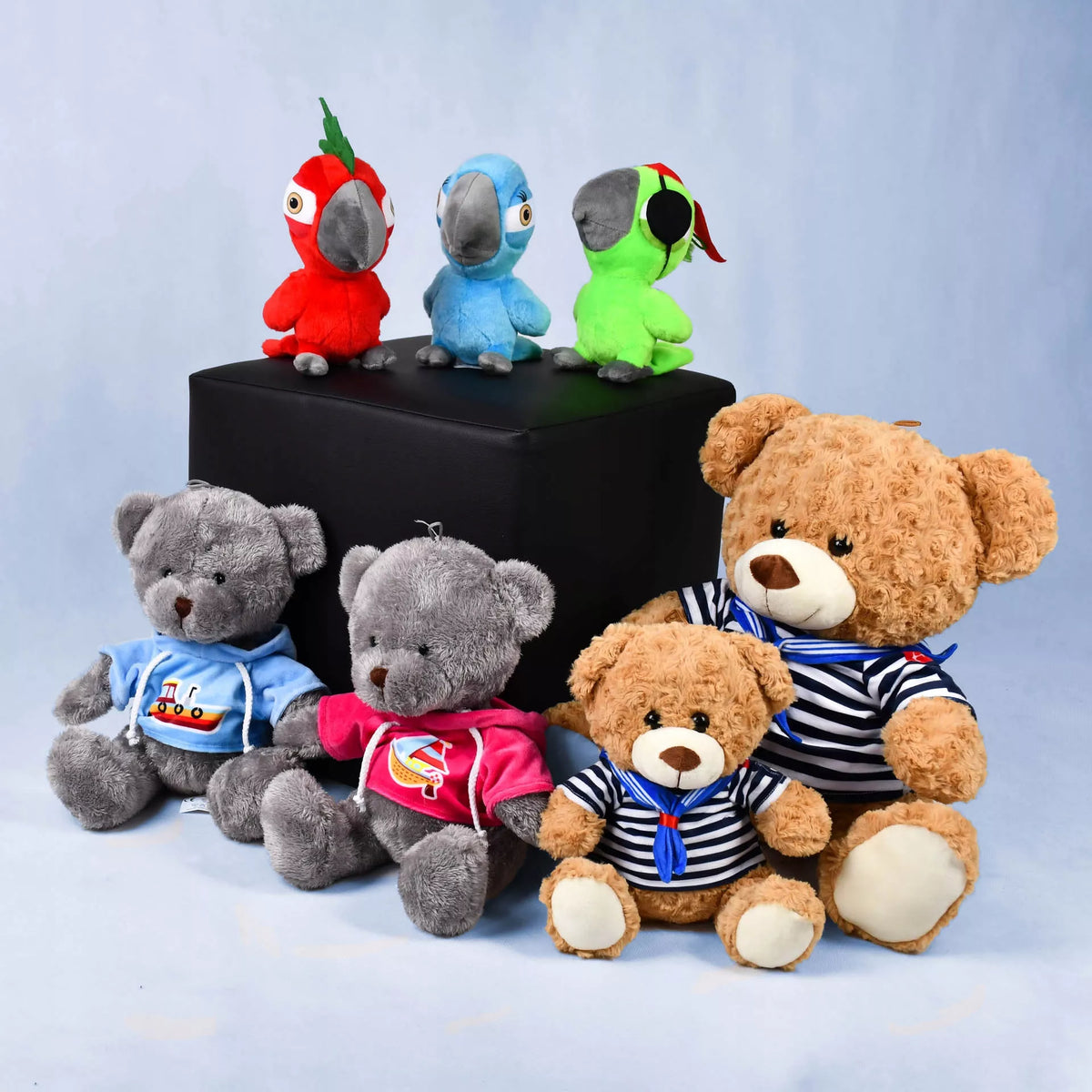 Pliušinis talismanas, minkštas žaislas papūga Lady 20 cm