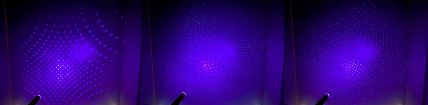 USB LED lazerinis projektorius, violetinė žvaigždė, lubų hologramos automobilio interjerui