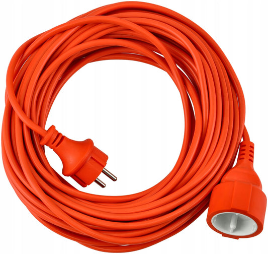 15 m sodo ilgintuvas vejapjovei, statybinis, 230V 2x1mm2 10A 2300W