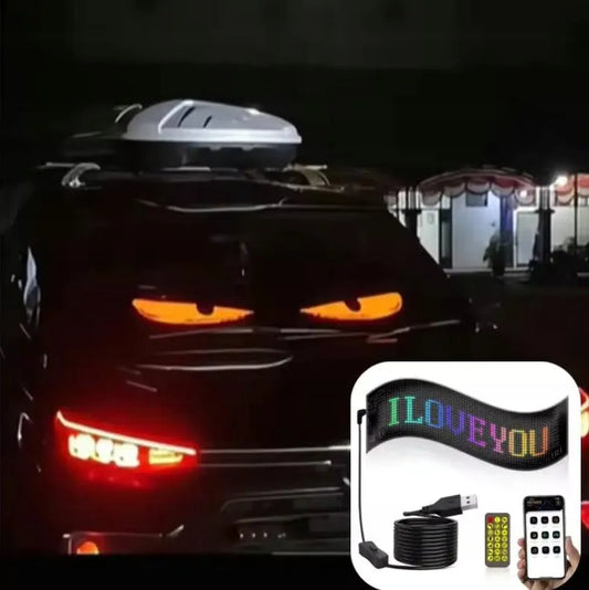2 vnt. lankstus LED ekranas 59x12 cm DEVIL EYES sunkvežimiui TIR