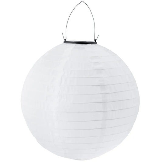 2x pakabinama LED saulės energija veikianti sodo lempa origami žibintas baltas 30 cm