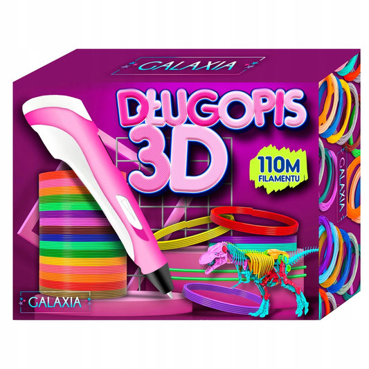 3D rašiklis vaikams 3D spausdintuvas PEN rinkinys PLA gijos 110M šablonai