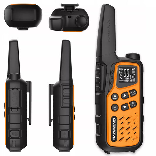Radijo stotelė su ilgų nuotolių veikimu – papildomi kanalai, žibintuvėlis, USB-C, VOX