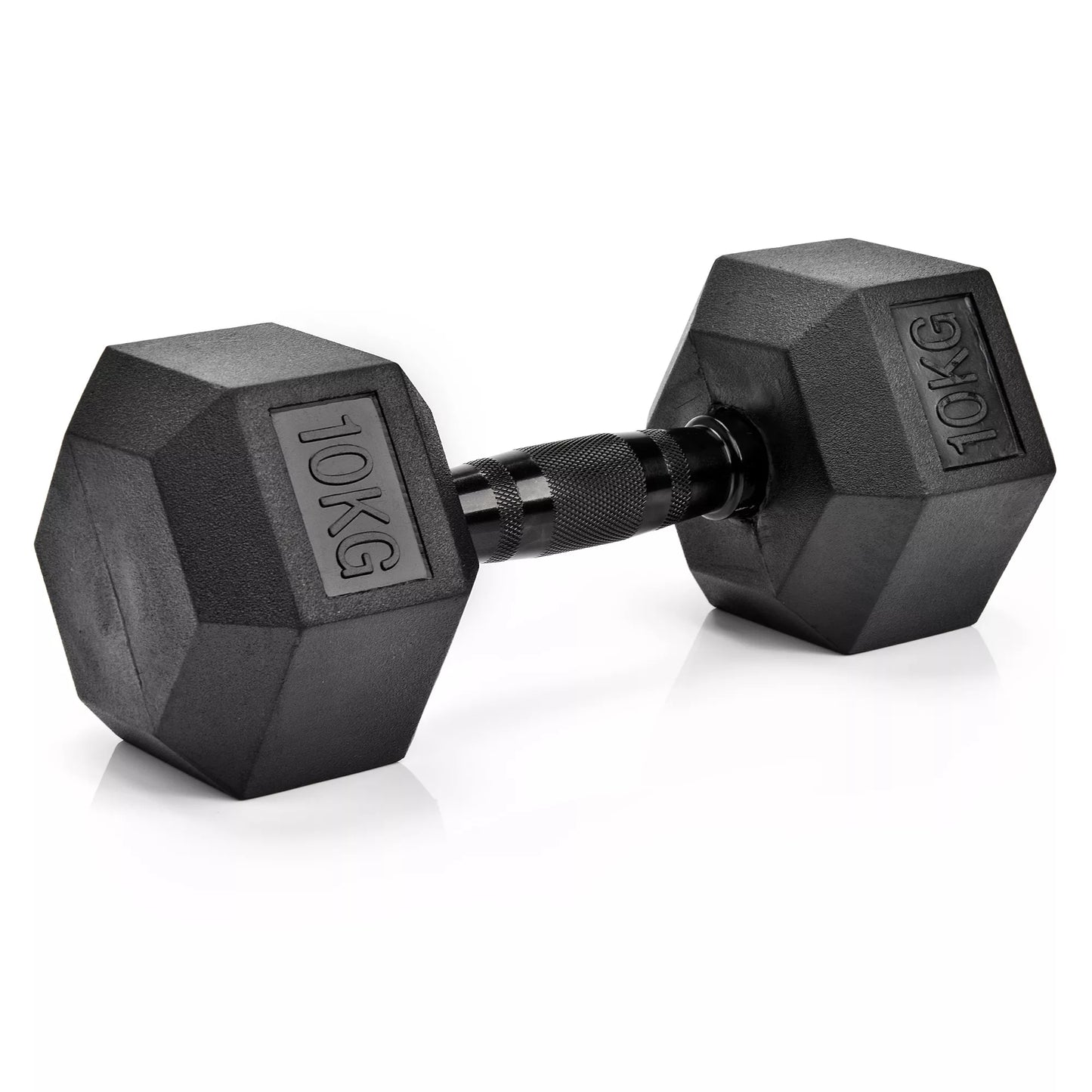 1x10 kg šešiakampis hantelis / svarmuo