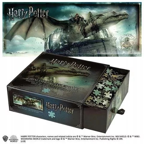 Harry Potter - Dėlionė 1000 detalių. Pabėgimas iš Gringotto banko.