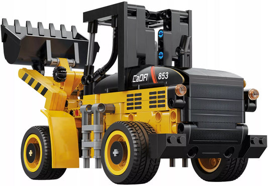 Statybiniai blokeliai CADA TECHNIC mini ekskavatorius-krautuvo modelis 403 detalės