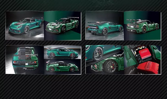 CaDA konstravimo rinkinys Lotus automobilis 54 cm 3730 detalių