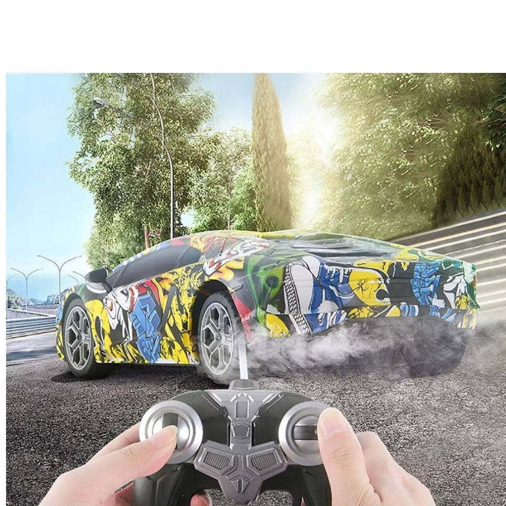 Lamborghini valdomas nuotoliniu būdu automobilis R/C pultelis Graffiti DRIFT Durys