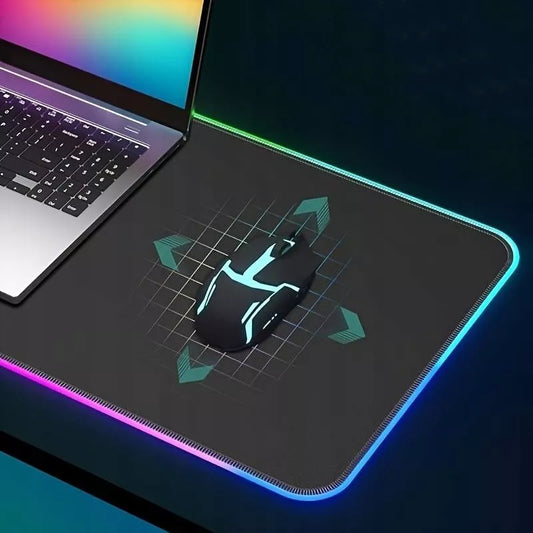LED RGB XXL 80x30 žaidimų pelės kilimėlis