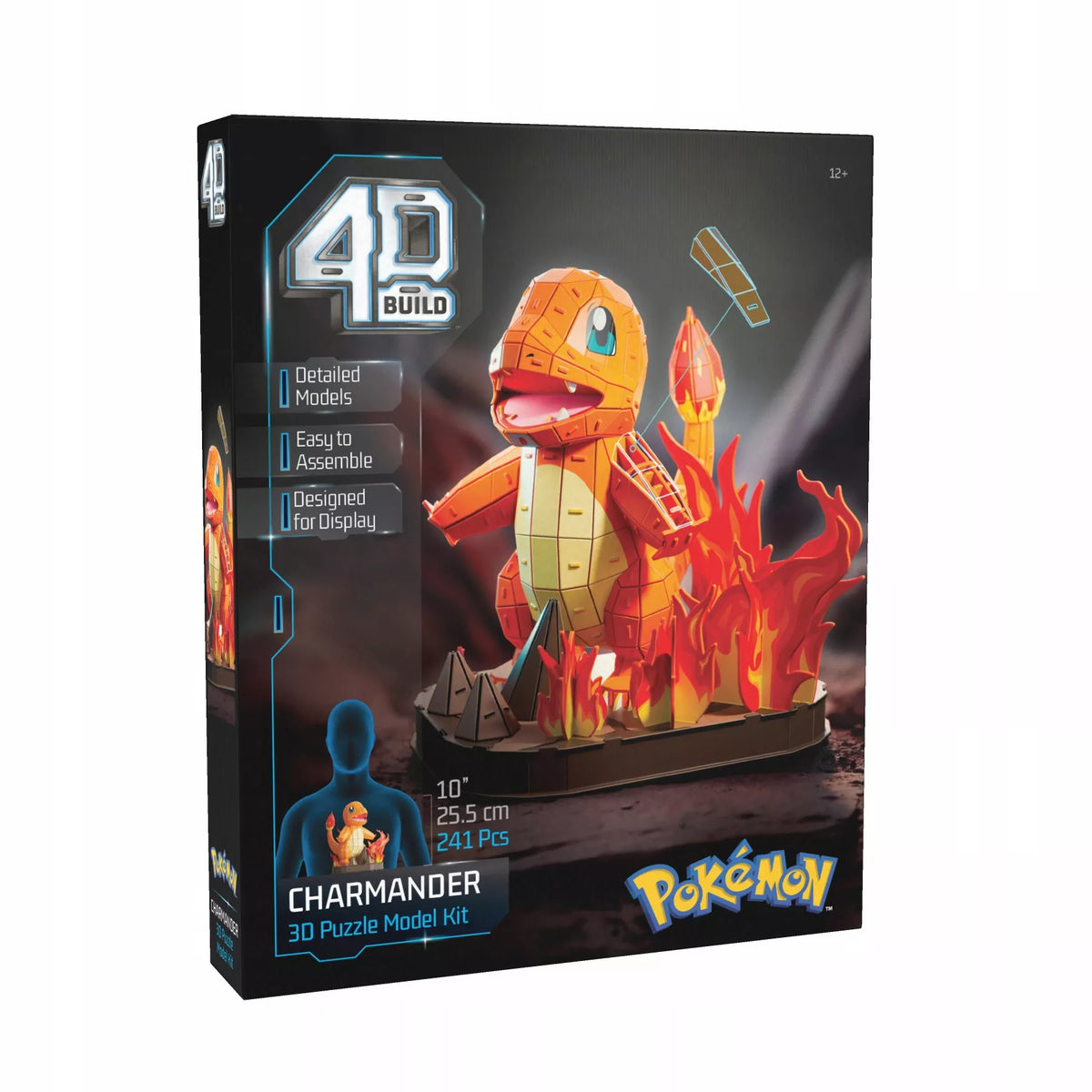 3D dėlionė „Charmander“ – Pokémon 4D konstrukcinė dėlionė, 25,5 cm