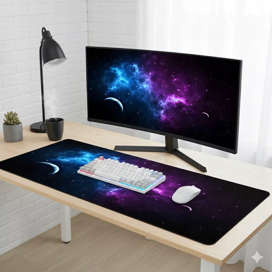 Žaidimų pelės kilimėlis VISATA ant stalo vandeniui atsparus XXXL 90x40cm