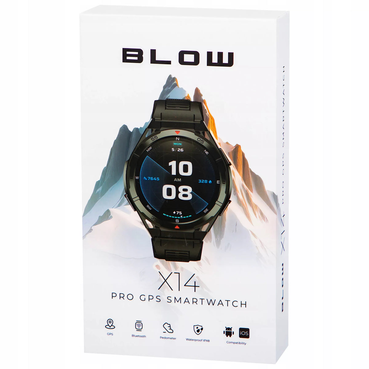 SMARTWATCH VYRIŠKAS LAIKRODIS GPS AMOLED atsparus vandeniui SPORTAS MENIU LT SMART WATCH