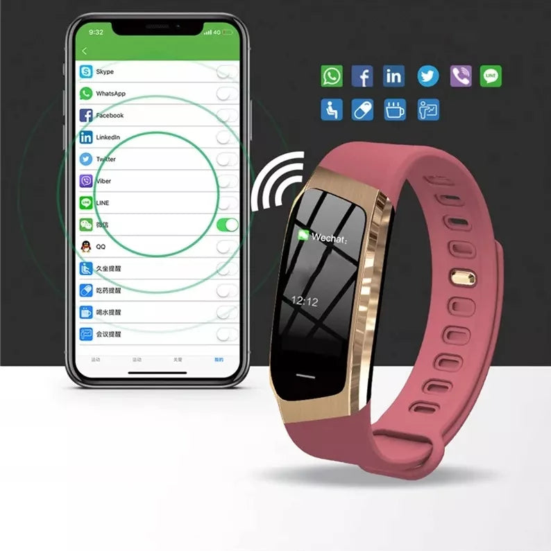SMARTWATCH SMARTBAND ZEGAREK Z MENU W JĘZYKU POLSKIM SPORTOWY WODOODPORNY LED AMOLED HD TĘTNO