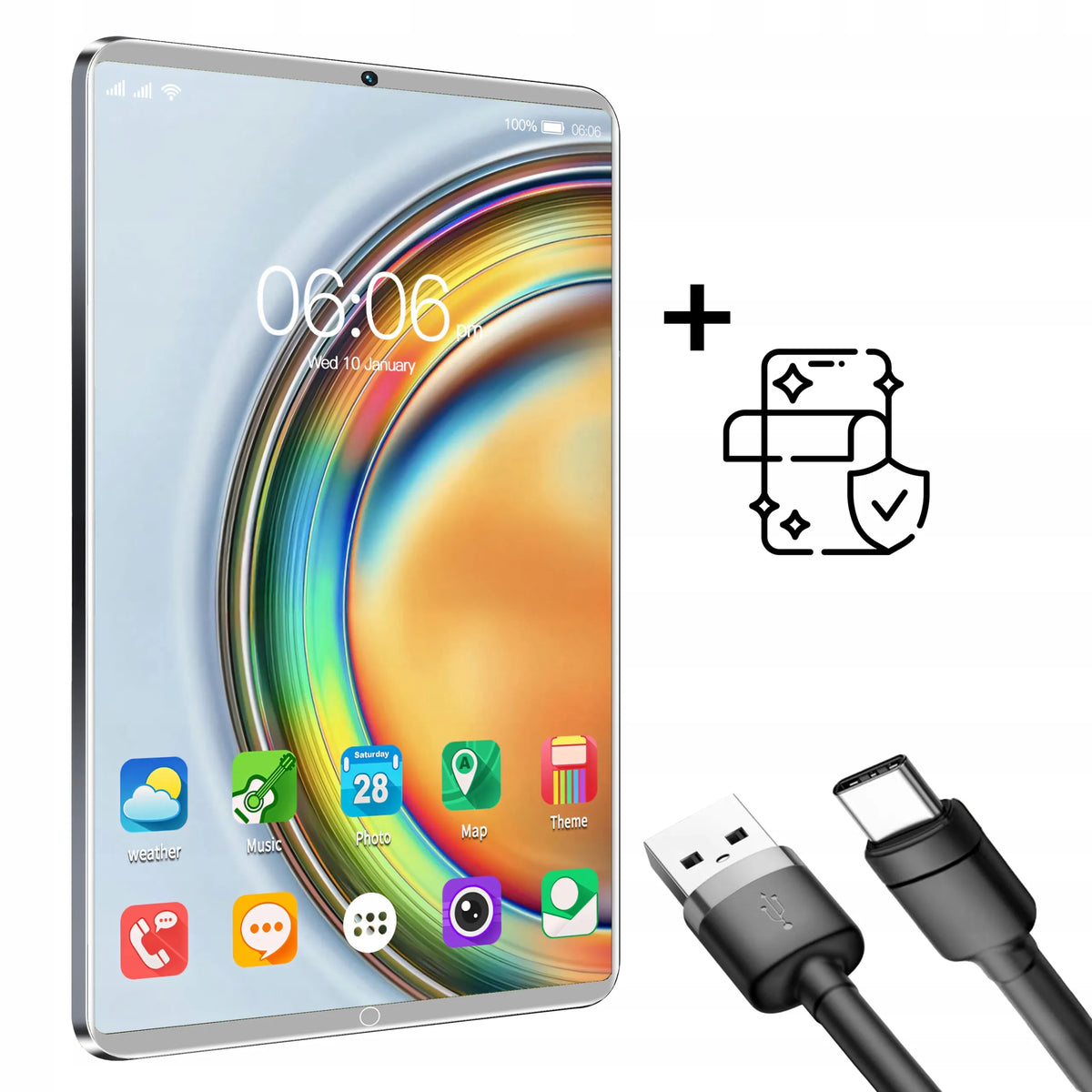 Planšetinis kompiuteris 10" 4GB+64GB Android Wi-Fi SIM BT 1280x800