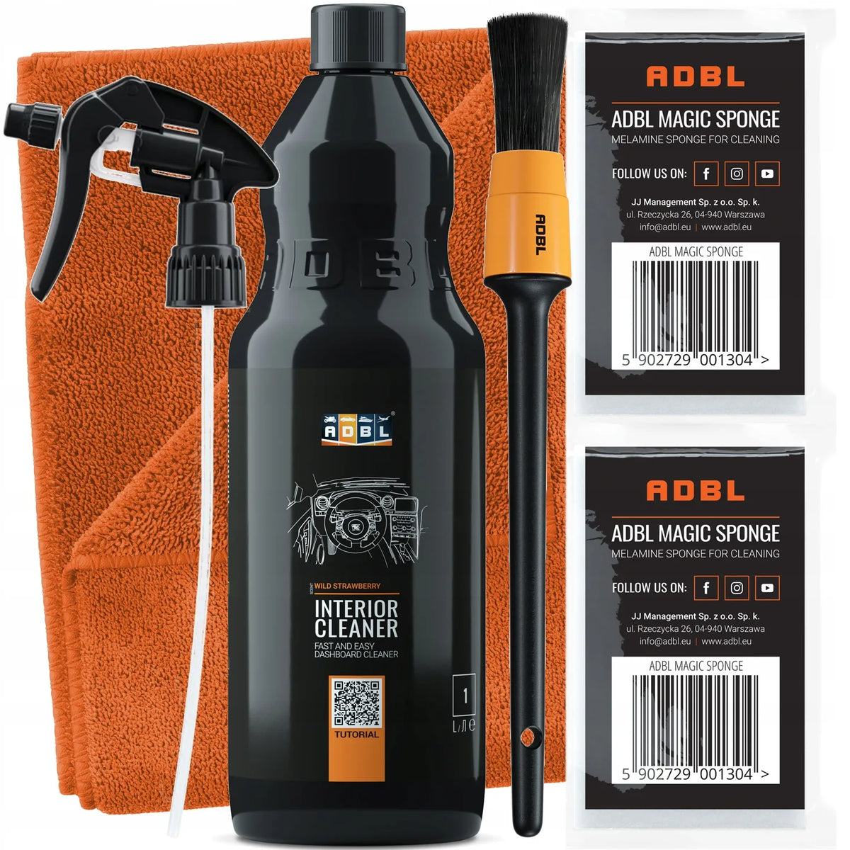 ADBL Interior Cleaner automobilio salono plastikų valymo rinkinys, 1 l