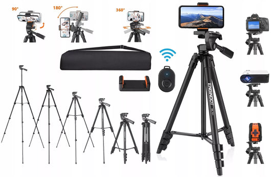 Aliuminis trikojis 42–136 cm 3in1 su BT pultu ir laikikliu