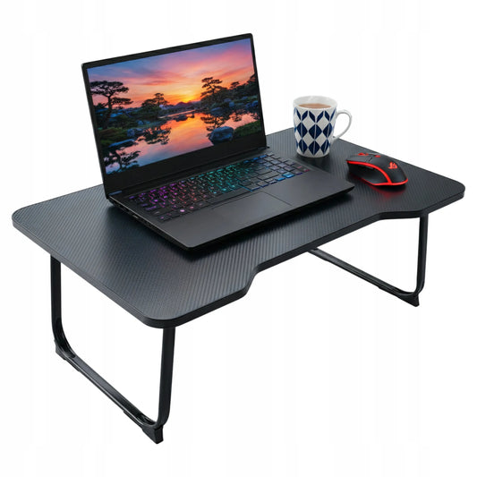 Alogy CarbonDesk™ sulankstomas stabilus staliukas nešiojamajam kompiuteriui, 60 × 40 cm, juodas