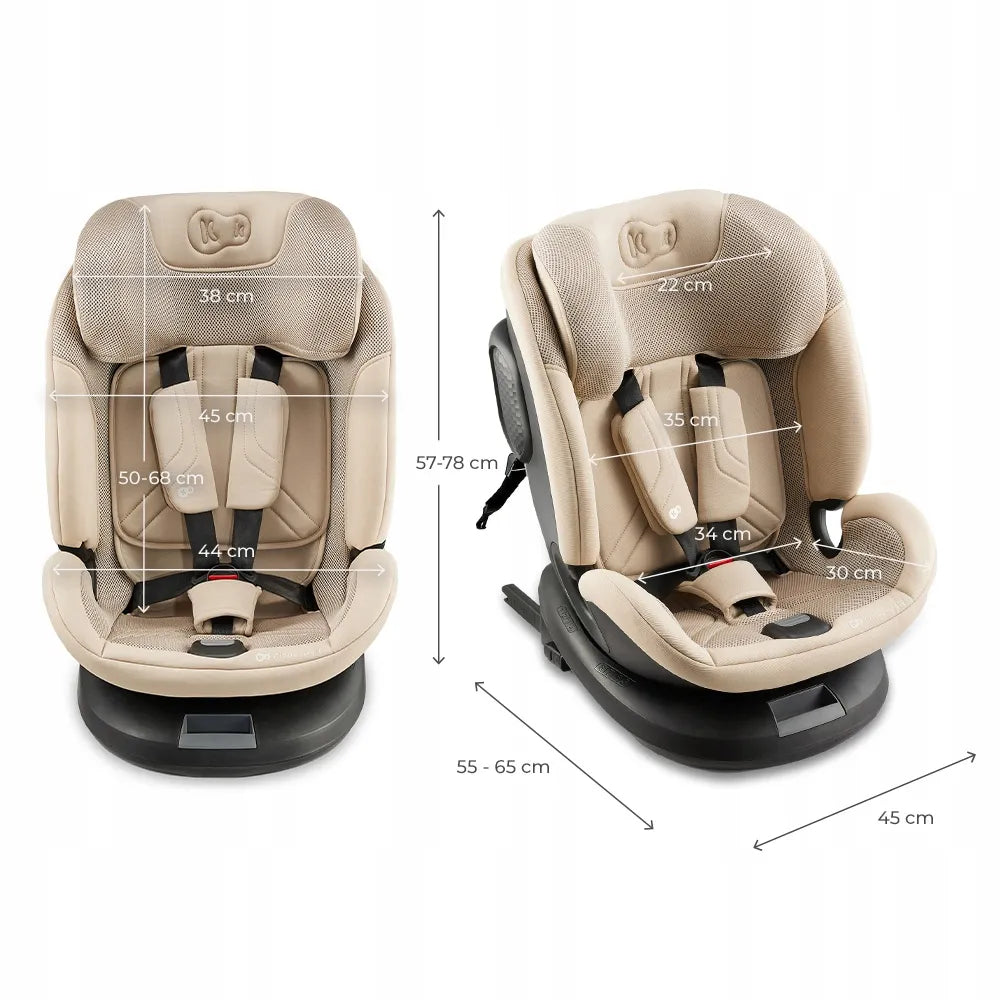 Automobilinė kėdutė Kinderkraft XPEDITION 3, besisukanti 360°, 40-150 cm, 0-36 kg, ISOFIX