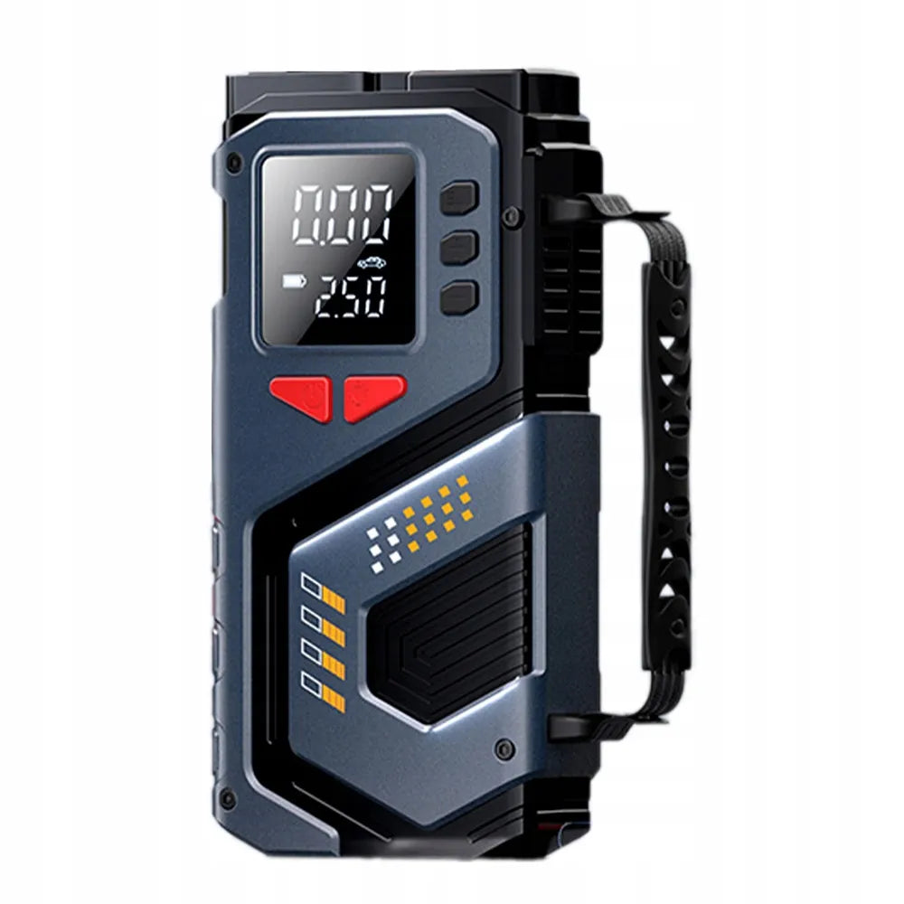 Automobilinis užvedimo įrenginys Booster Jump Starter 8000mAh Powerbank Kompresorius LED