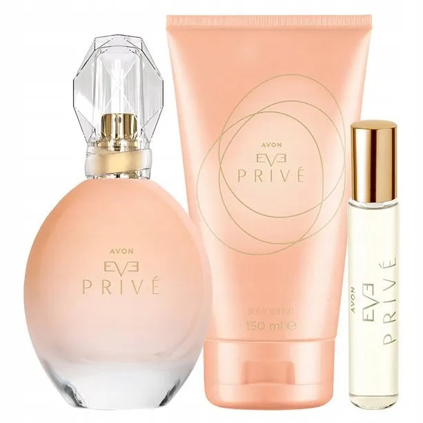 Avon Eve Prive rinkinys: kvepalai, rutulinis dezodorantas ir kvepalai su rutuliniu aplikatoriumi