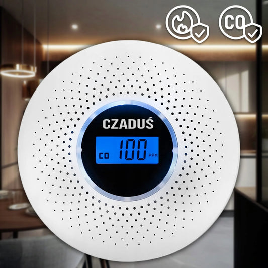 Belaidis anglies monoksido ir dūmų detektorius JKD-512COM – sertifikuota signalizacija