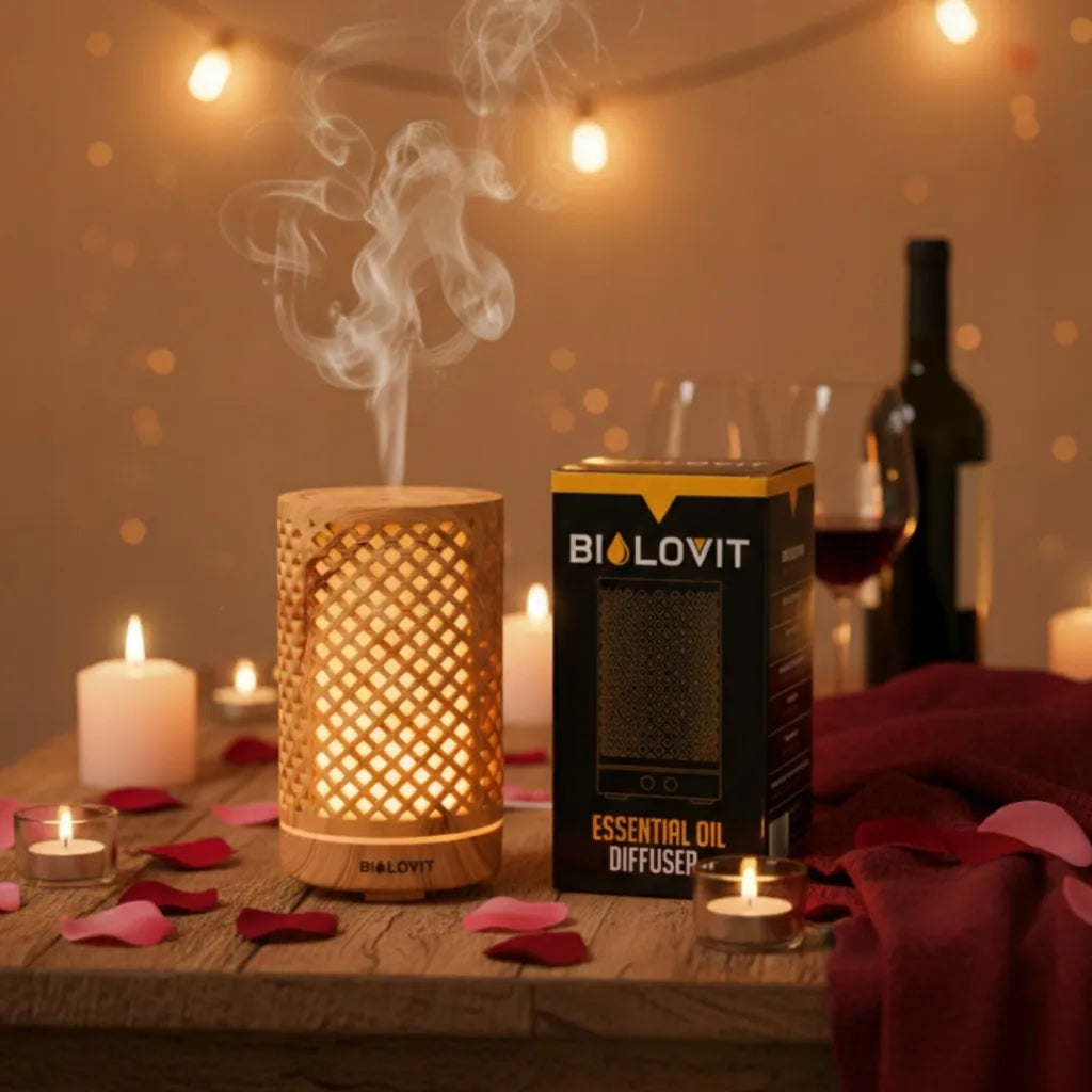 Bilovit ultragarsinis eterinių aliejų difuzorius aromaterapijai, natūralus