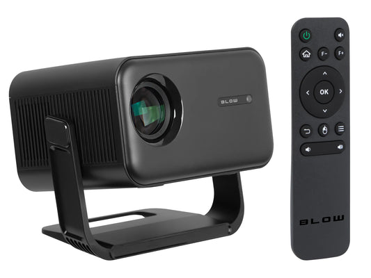BLOW MaxView pasukamas LED projektorius su garsiakalbiu, „Android Smart TV“, „Wi-Fi“, Full HD ir HDMI