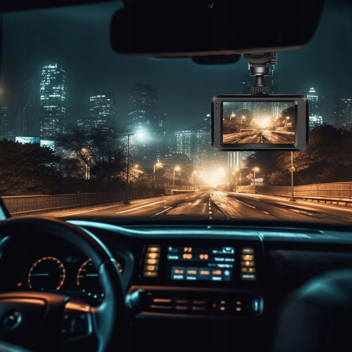 automobilinis vaizdo įrašytuvas kamera 2K HDR kokybė lenkiškas meniu