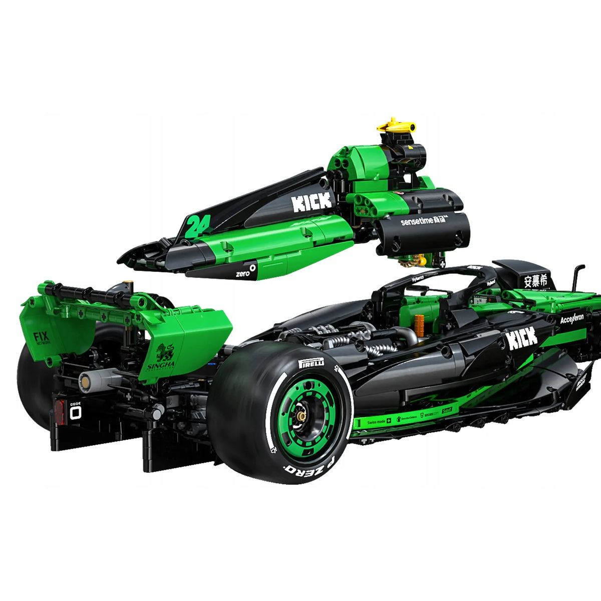 CaDA „Kick Sauber“ F1 lenktyninio automobilio konstravimo kaladėlės, 2553 detalės