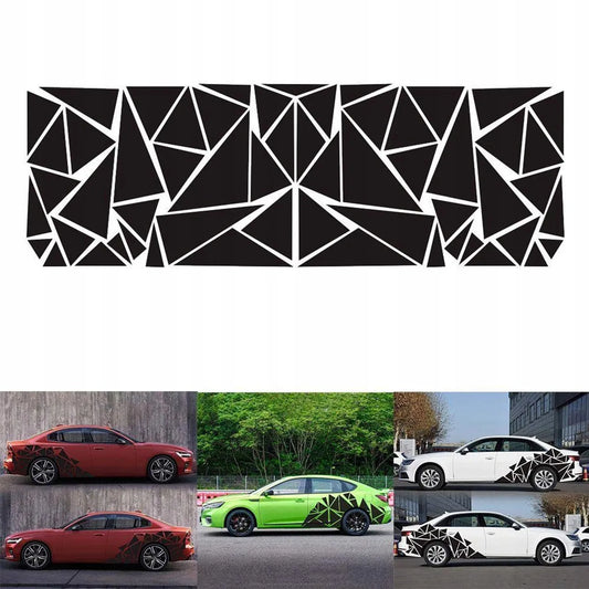 CAMO kamufliažo lipdukai automobiliui trikampiai 2X DIDELI