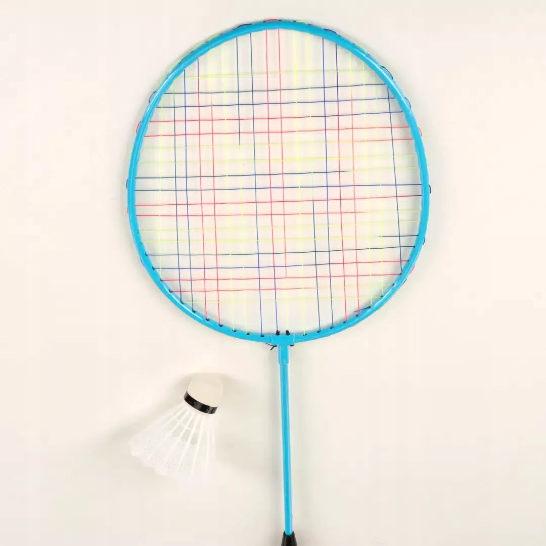 Badmintono rinkinys – 2 raketės, plunksninė, dėklas