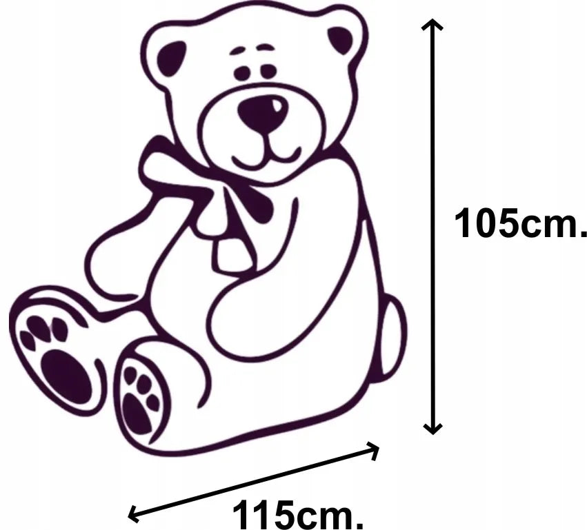 Didelis pliušinis meškiukas 220 cm