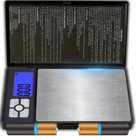 ELEKTRONINĖ JUVELYRINĖ SVARSTYKLĖ 0,01–500 g, LCD, TIKSLUMAS 0,01 g, PRECIZINĖ