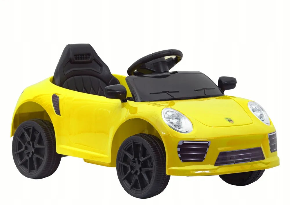 Geltonas akumuliatorinis automobilis