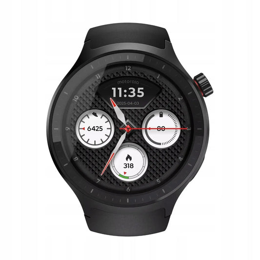Išmanusis laikrodis Motorola Moto Watch 1,43″ OLED, 47 mm, GPS, juodas