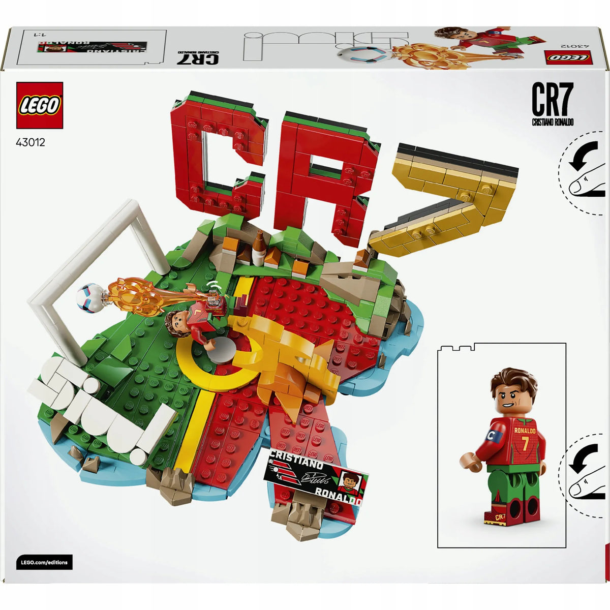 LEGO Editions Football 43012 Cristiano Ronaldo futbolo akimirkos