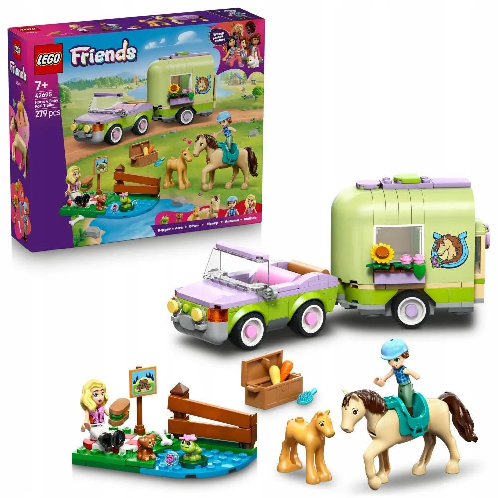 LEGO FRIENDS Arklių ir kumeliuko priekaba 42695