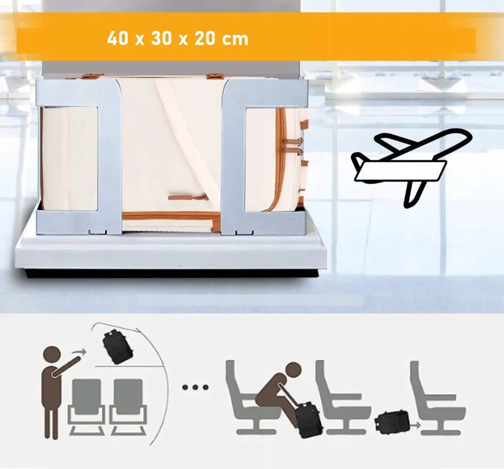 Moteriška kuprinė kelionei lėktuvu RYANAIR WIZZAIR 40x30x20 rankinis bagažas Expander