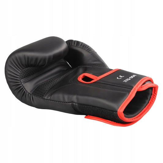 MuscleForge CombatCraft bokso pirštinės 12 oz – sparingų ir treniruočių, matinės juodos