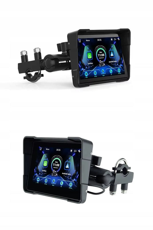 NAVIK 5 motociklo navigacijos ekranas, USB, „Android Auto“ / „Apple CarPlay“, PL