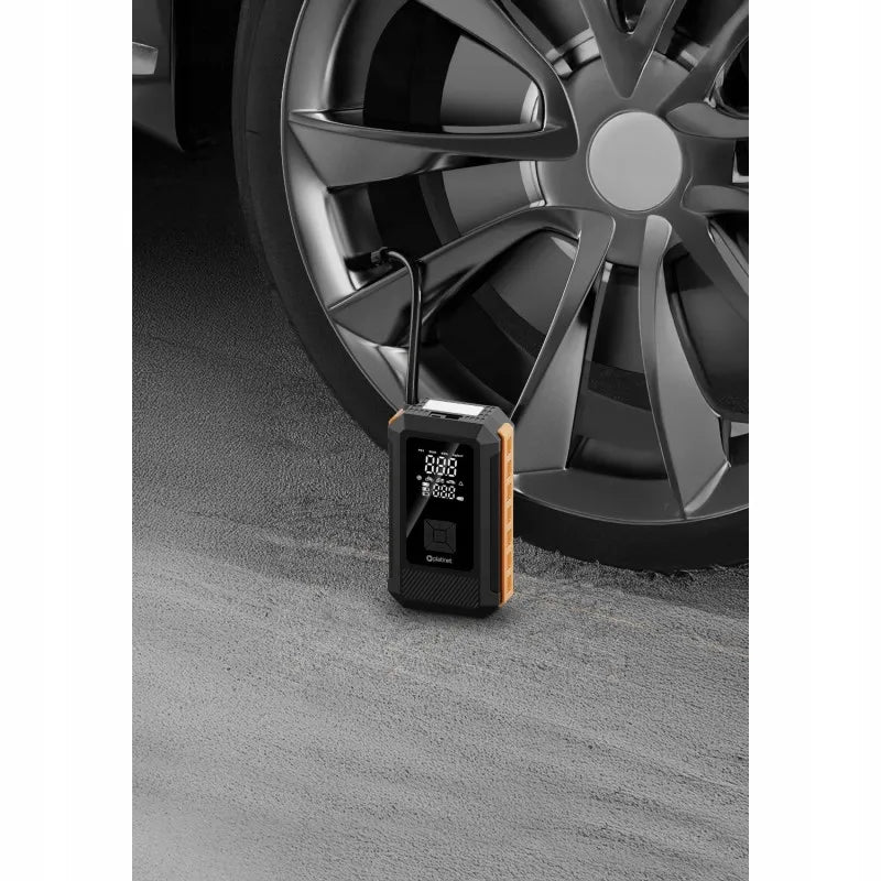 Nešiojamas automobilio užvediklis Platinet 8000mAh 800A su kompresoriumi 25L/min, žibintuvėliu ir gnybtais