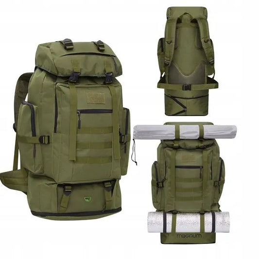 NILS CAMP Magnum 100L žalia taktinė kuprinė NC1785