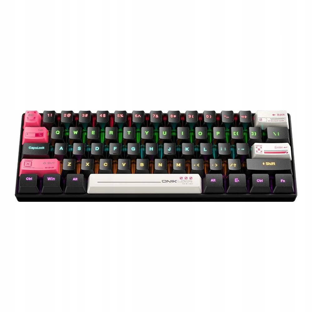 ONIKUMA G55 QWERTY mechaninė klaviatūra kompiuteriui su apšvietimu ir „anti-ghosting“ funkcija