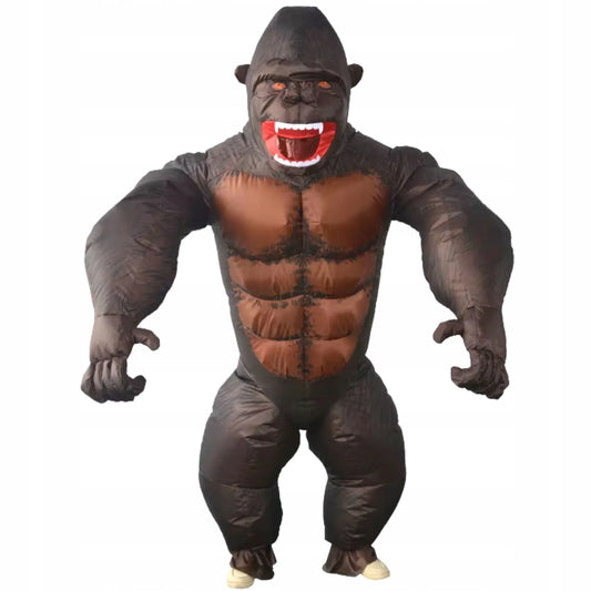 PRIPUČIAMAS KING KONG GORILOS KOSTIUMAS GIGANTIŠKA BEŽDŽIONĖ HALLOWEEN ŠVENTEI