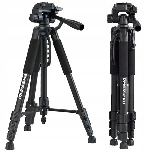 PROFESIONALUS TRIKOJIS FOTOGRAFAVIMUI su telefono laikikliu reguliuojamas stabilus 150 cm