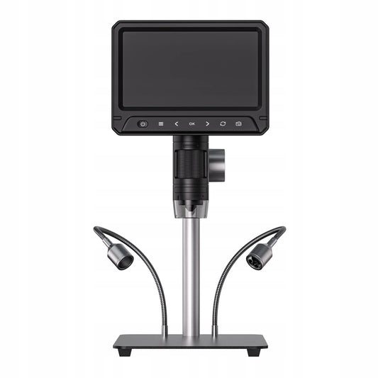 Skaitmeninis mikroskopas su 1200x priartinimu 12MP 28LED HD 7" ekranu 32GB MicroSD