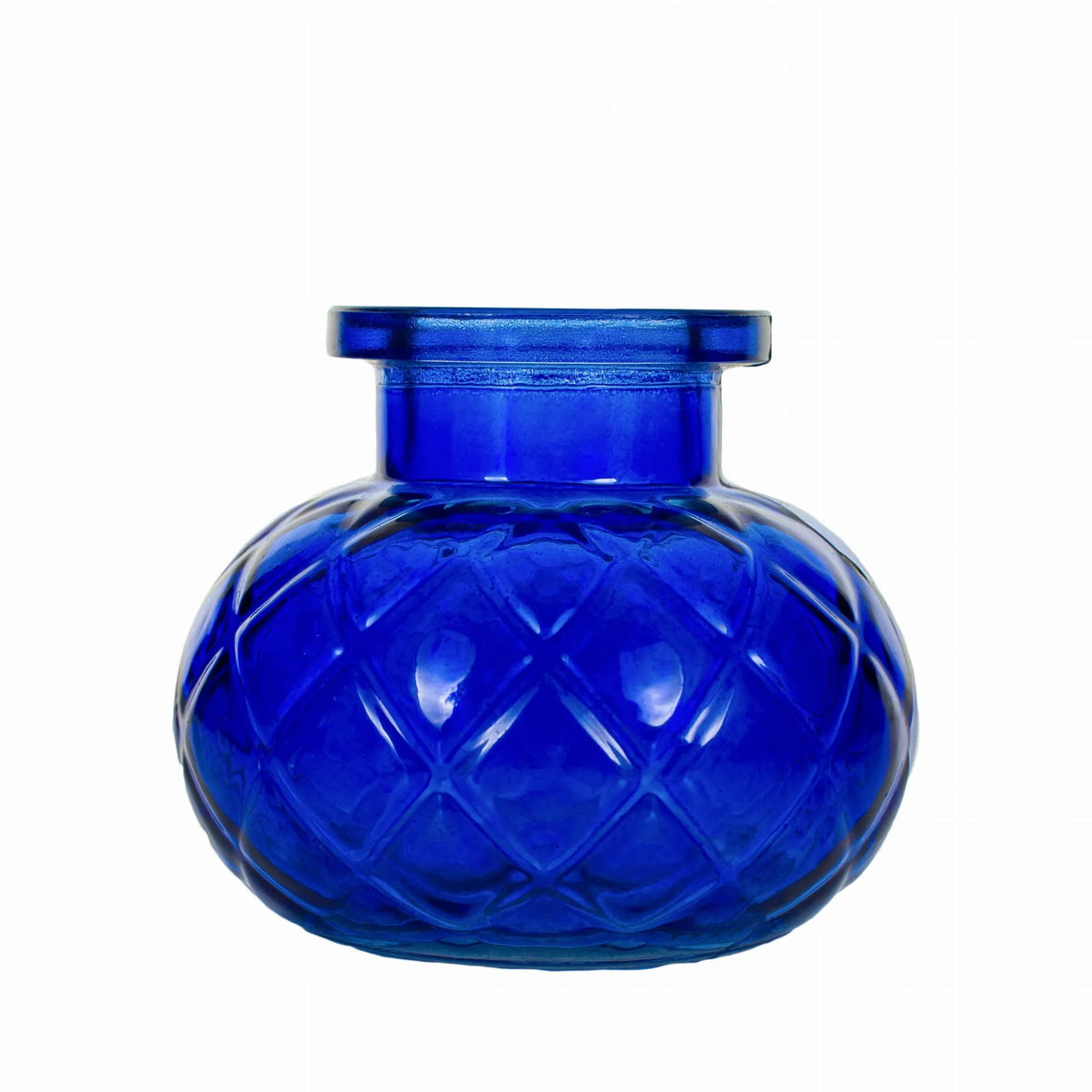 Stiklinė vandens pypkė / šiša su 2 vamzdeliais, mėlyna BLUE, 28 cm