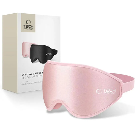 Tech-Protect Sleep Mask 3D užtemdanti miego kaukė, reguliuojama, šviesiai rožinė