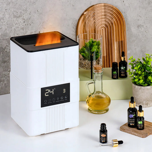 VARMA 3,5L ultragarsinis oro drėkintuvas su liepsnos efektu