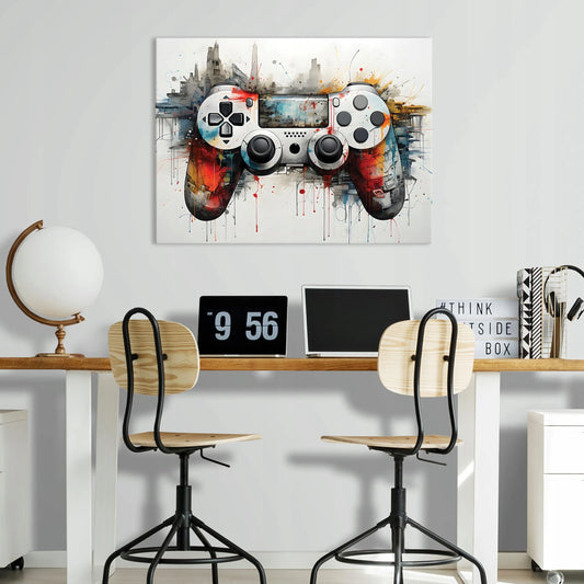 Wallarena paveikslas jaunimui „Gaming Graffiti“ ant drobės, 120 × 80 cm